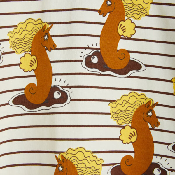 Mini Rodini | UNICORN SEAHORSE TANK TOP BROWN | Mellow - Image 4