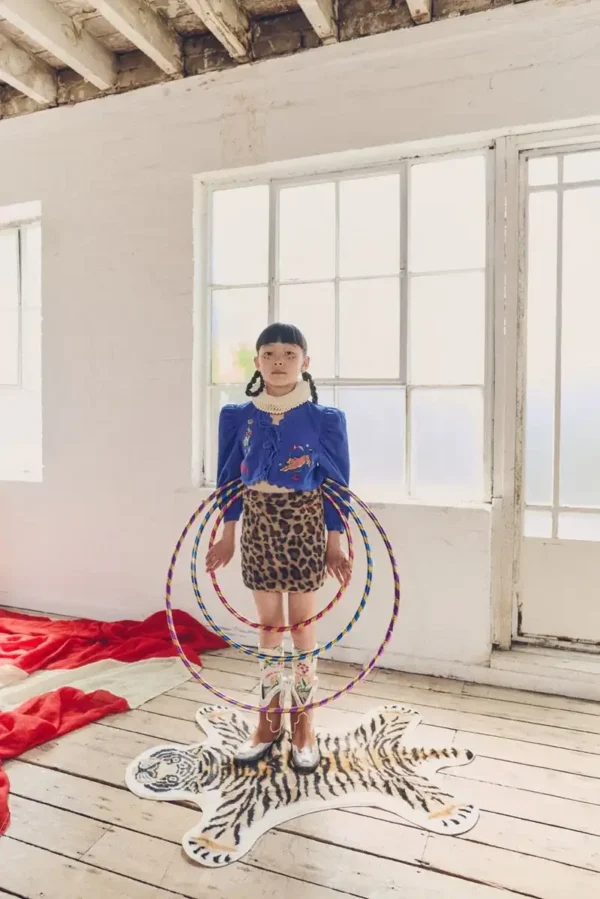 Maison Mangostan | LEOPARD FUR SKIRT LEOPARD | Mellow - Image 4